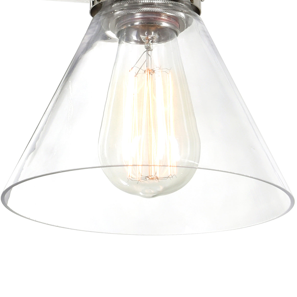 Eustis 1 Light 7in Polished Nickel Wall Sconce