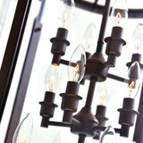 Desire 12 Light Oil Rubbed Bronze Drum Shade Chandelier