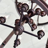 Desire 12 Light Oil Rubbed Bronze Drum Shade Chandelier