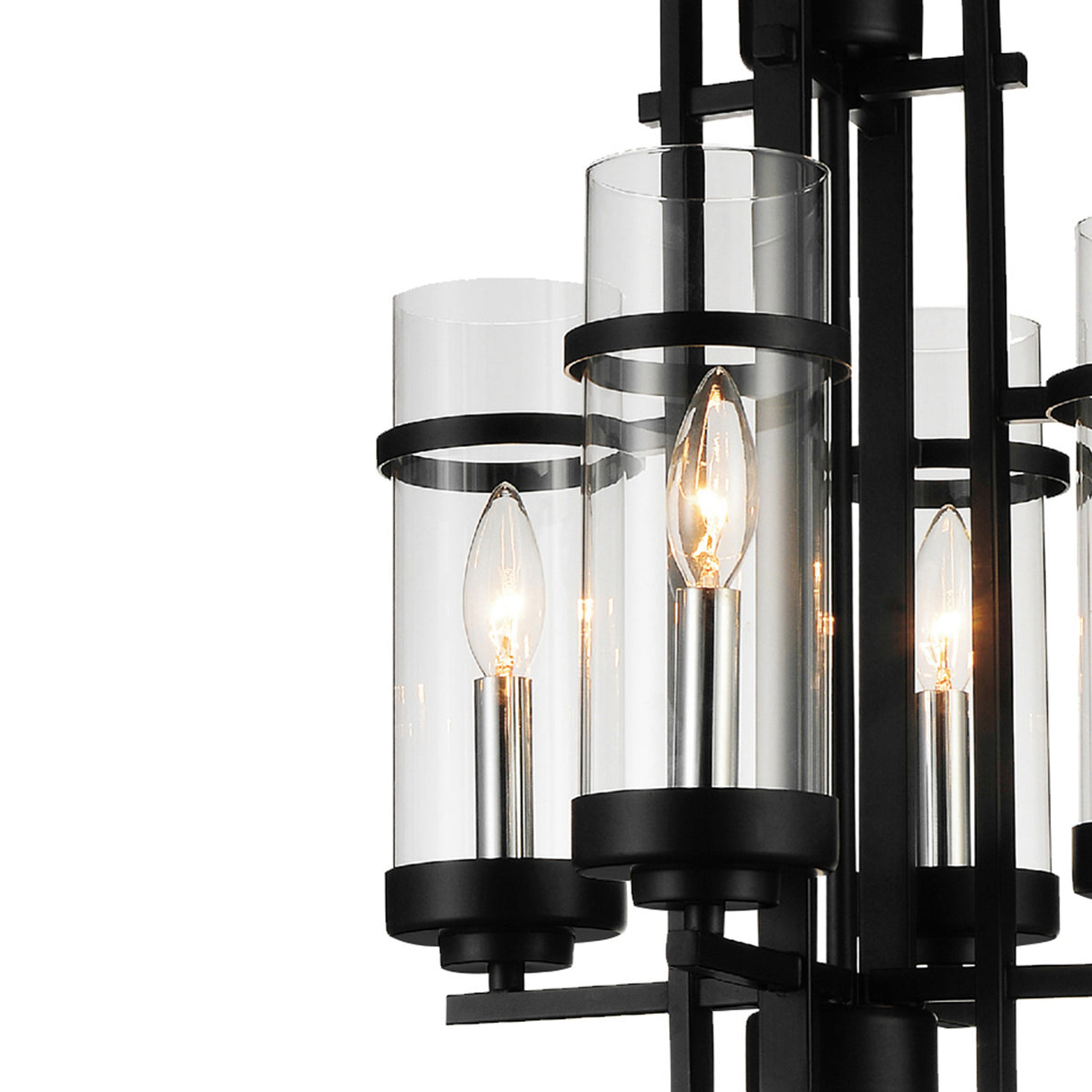 Sierra 4 Light 14in Black Mini Pendant