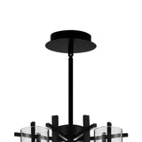 Sierra 6 Light 18in Black Chandelier