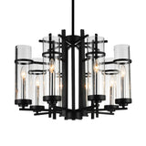 Sierra 8 Light 26in Black Chandelier