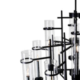 Sierra 12 Light 30in Black Chandelier