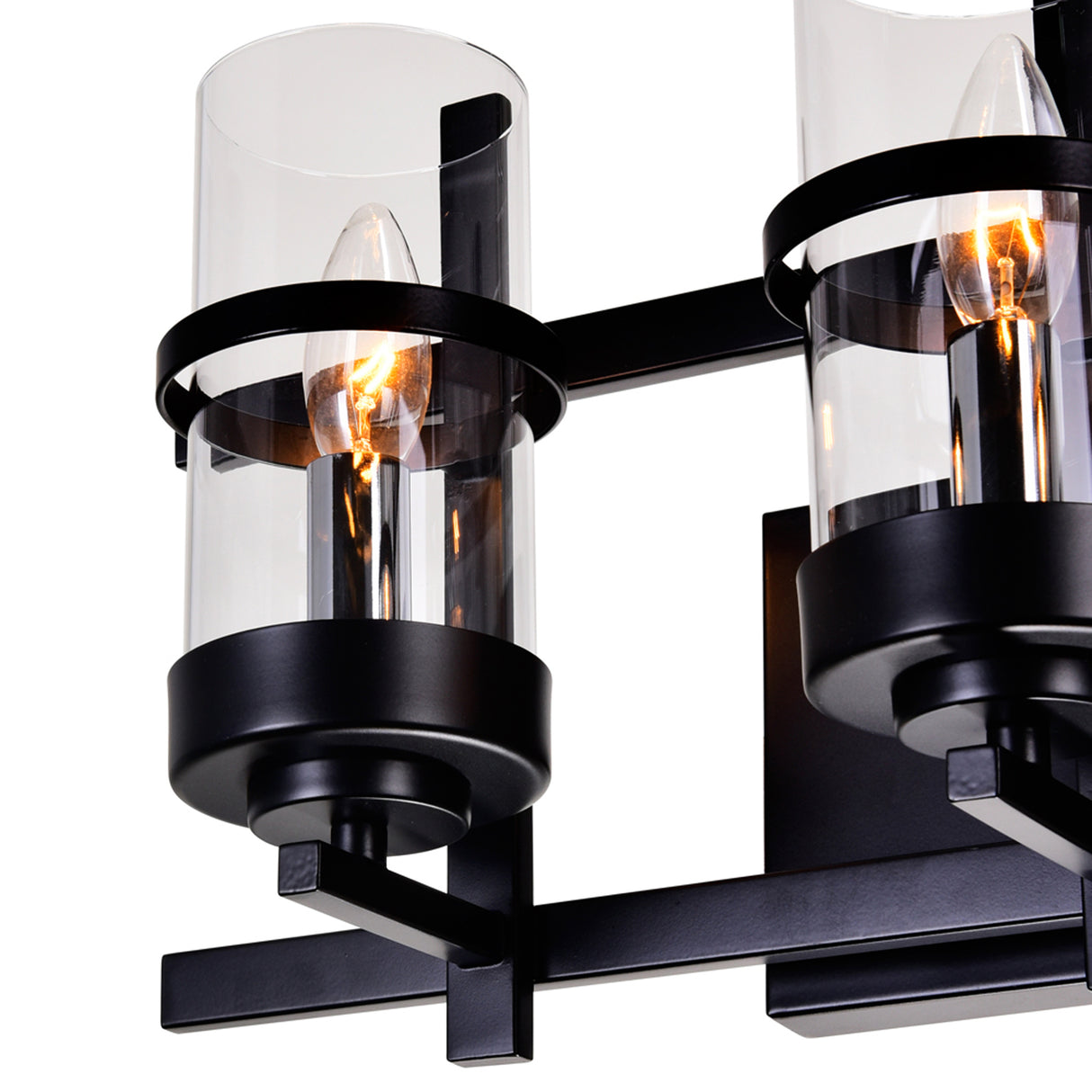 Sierra 3 Light 21in Black Vanity Light