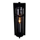 Sierra 1 Light 5in Black Wall Sconce
