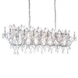Aleka 24 Light Candle Chandelier With Chrome Finish