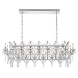 Aleka 24 Light Candle Chandelier With Chrome Finish