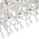 Aleka 24 Light Candle Chandelier With Chrome Finish
