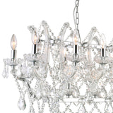 Aleka 24 Light Candle Chandelier With Chrome Finish