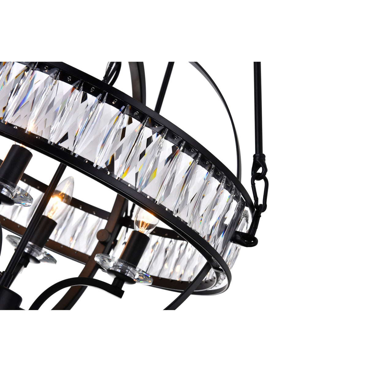 Arkansas 4 Light Black Chandelier