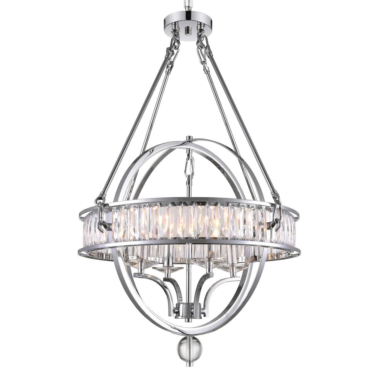 Arkansas 4 Light Chrome Chandelier