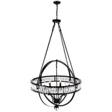 Arkansas 6 Light Black Chandelier