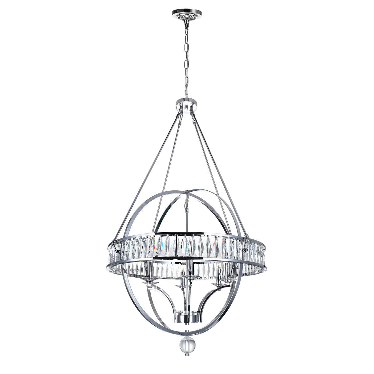 Arkansas 6 Light Chrome Chandelier