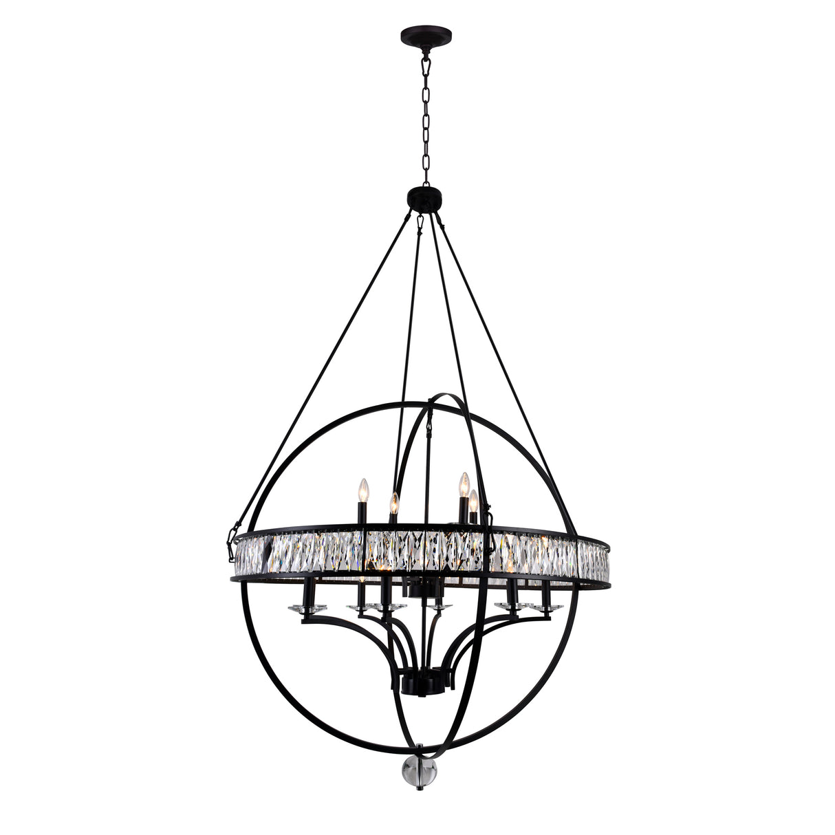 Arkansas 12 Light Black Chandelier