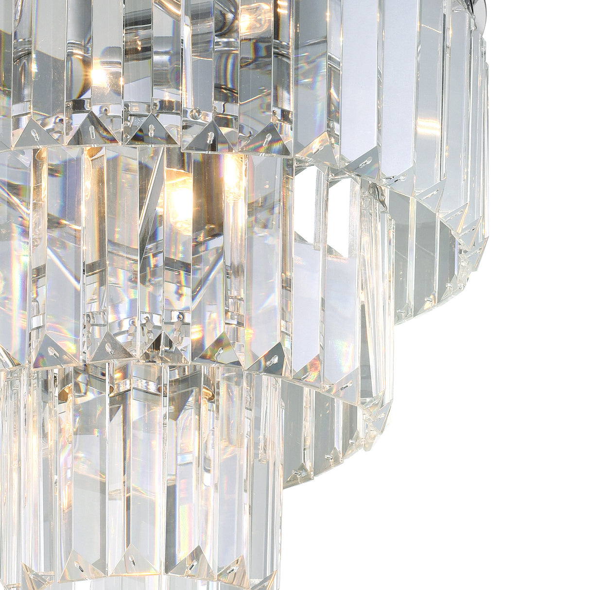 Weiss 8 Light Flush Mount With Chrome Finish