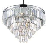 Weiss 12 Light Chrome Down Chandelier