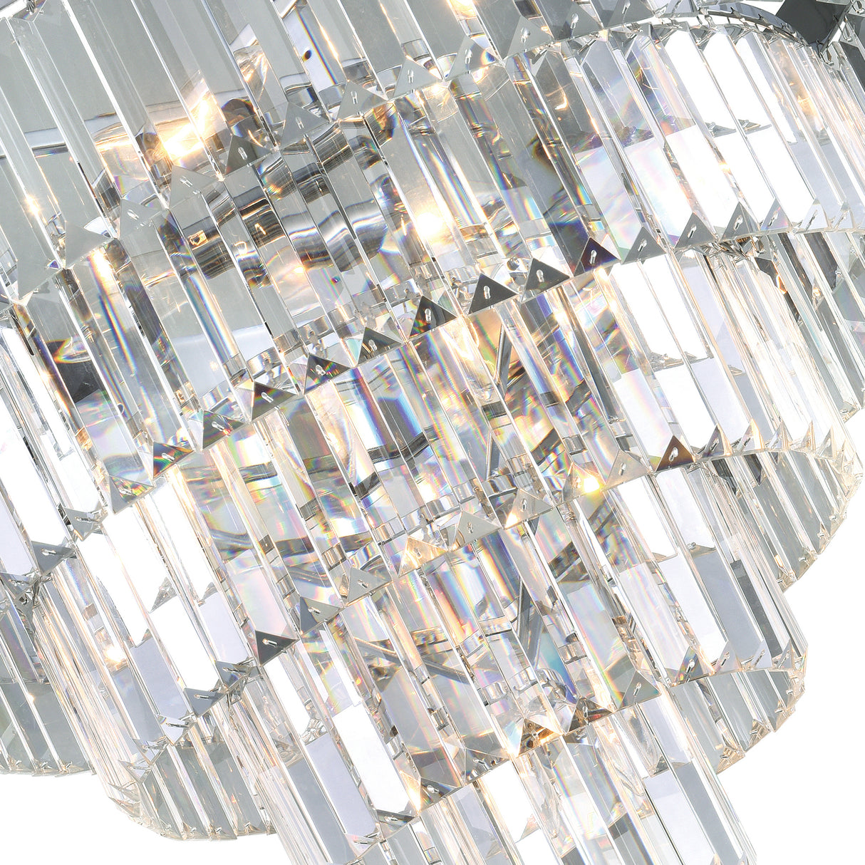 Weiss 12 Light Chrome Down Chandelier