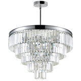 Weiss 12 Light Chrome Down Chandelier