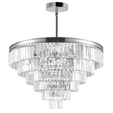 Weiss 15 Light Chrome Down Chandelier