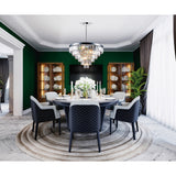 Weiss 15 Light Chrome Down Chandelier