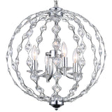 Esia 4 Light Chandelier With Chrome Finish