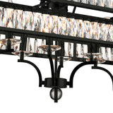 Shalia 20 Light Island Chandelier With Black Finish