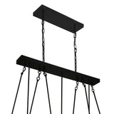 Shalia 20 Light Island Chandelier With Black Finish