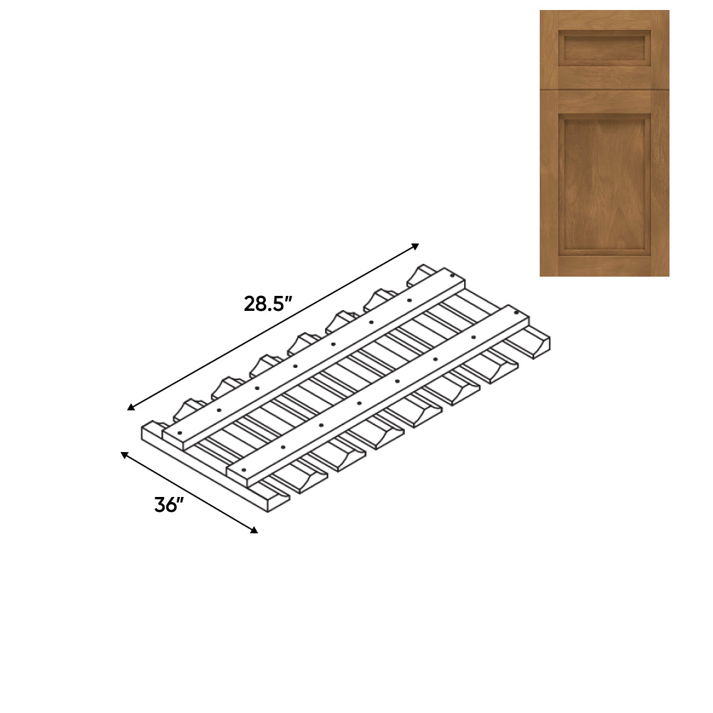 RTA - Havana Cafe - 36" - Wall Glass Rack - 36"W x 2"H x 12"D - HAC-36GR