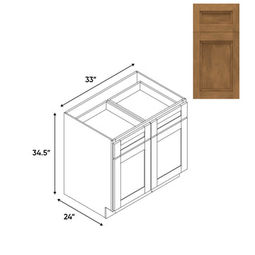 RTA - Havana Cafe - Base Cabinet with 2 Door 2 Drawer 1 Shelf - 33