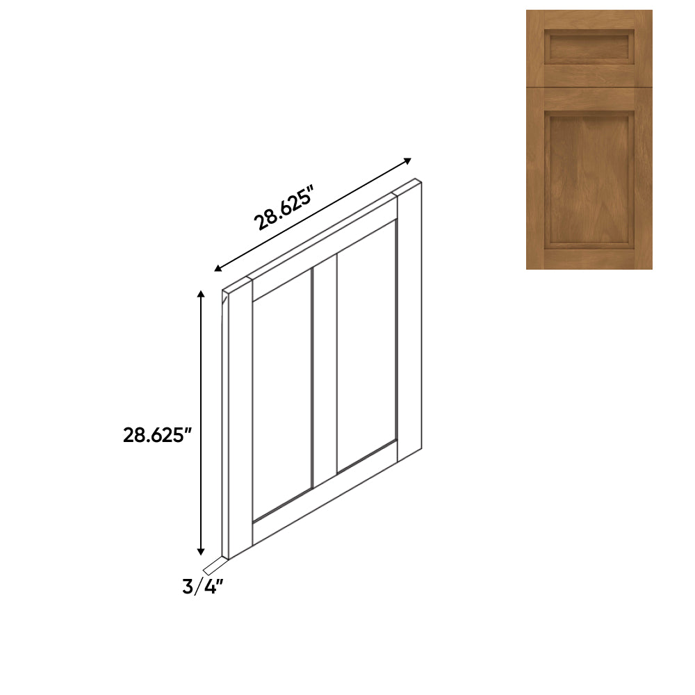 RTA - Havana Cafe - 3.75"W x 28.62"H - Matching Base End Panel 2 - 3.75"W x 28.62"H - HAC-MBEP24