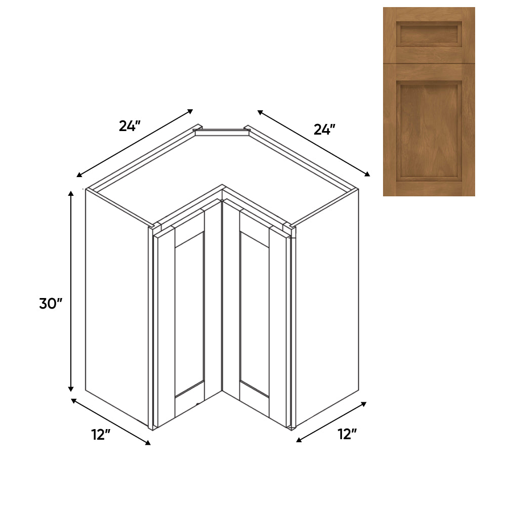 RTA - Havana Cafe - Wall Easy Reach Cabinet - 24"W x 30"H x 12"D - HAC-WER2430