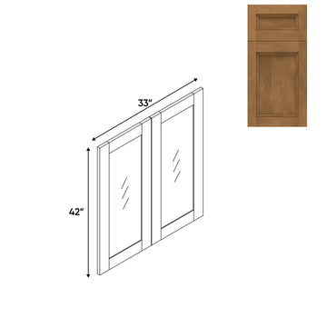 RTA - Havana Cafe - Wall Molding Glass Door with 2 Door - 33