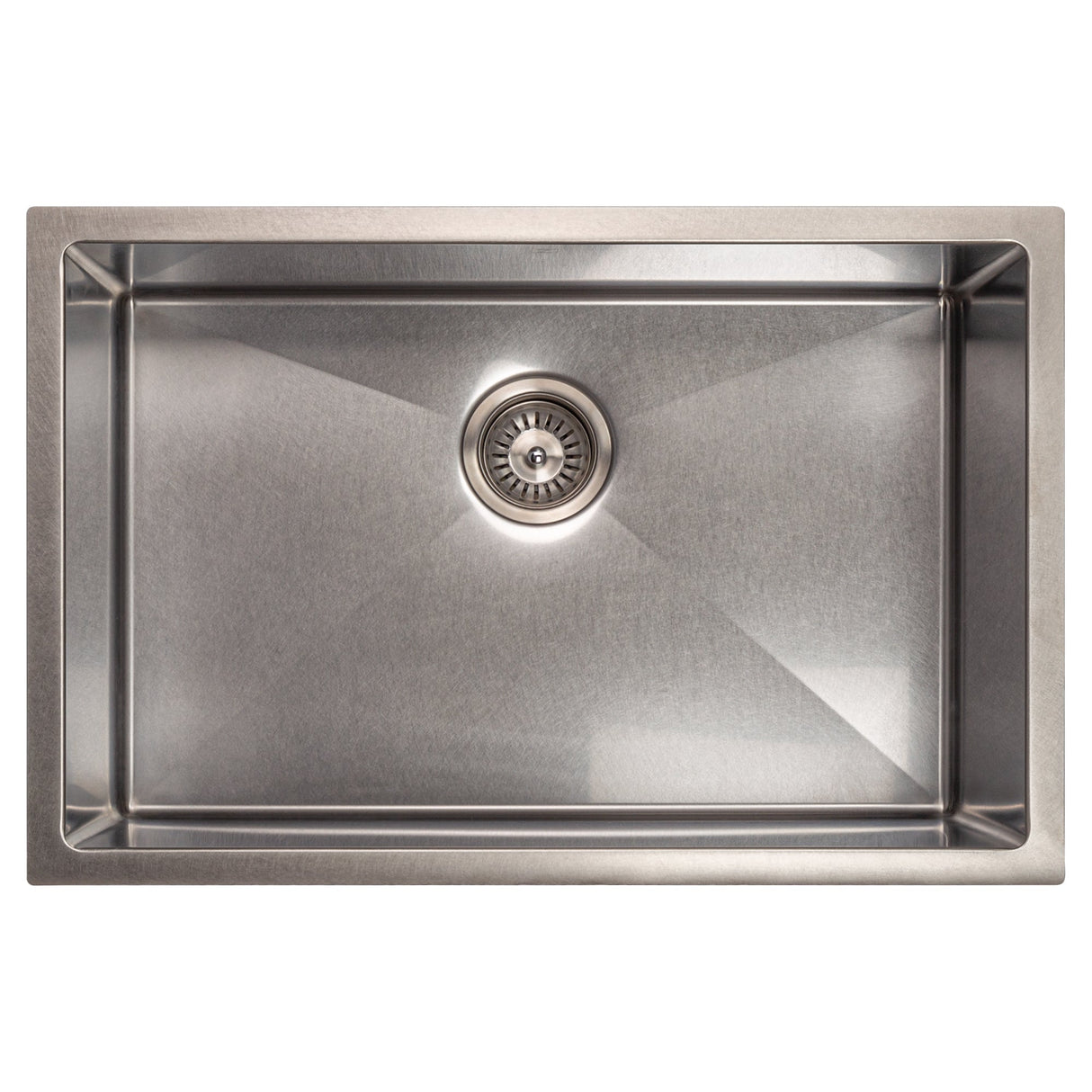 ZLINE 27 in. Meribel Undermount Single Bowl Stainless Steel Kitchen Sink with Bottom Grid (SRS-27)