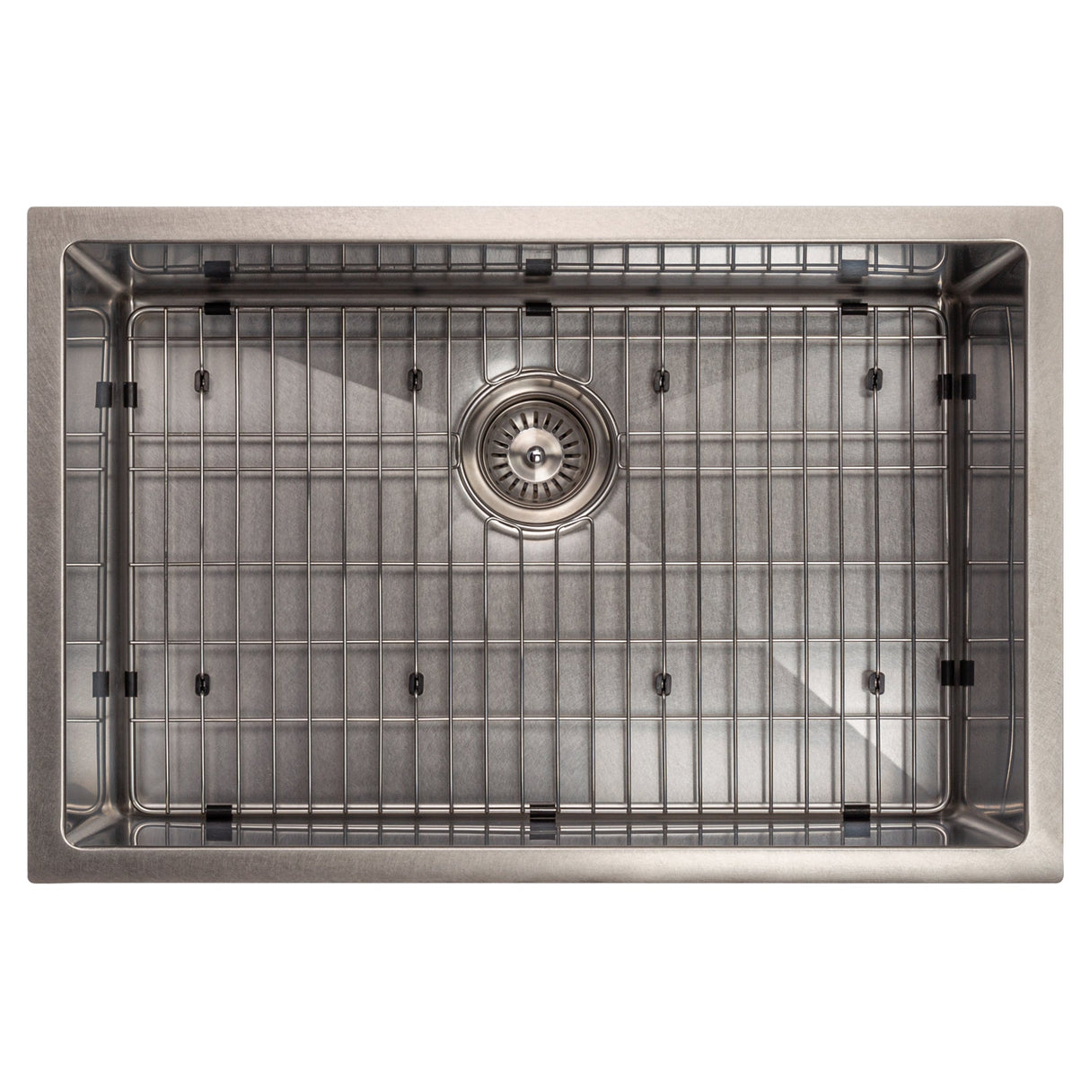 ZLINE 27 in. Meribel Undermount Single Bowl Stainless Steel Kitchen Sink with Bottom Grid (SRS-27)