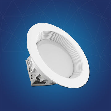 8 Inch LED Recessed Lighting with Built-In Junction Box, Round, 30W, 2250LM, Dimmable, Baffle Trim, Ceiling Mount Light