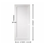 Ivanees 1-Panel Hollow Core Molded Shaker Door Slab - Madison 80 Inch Height