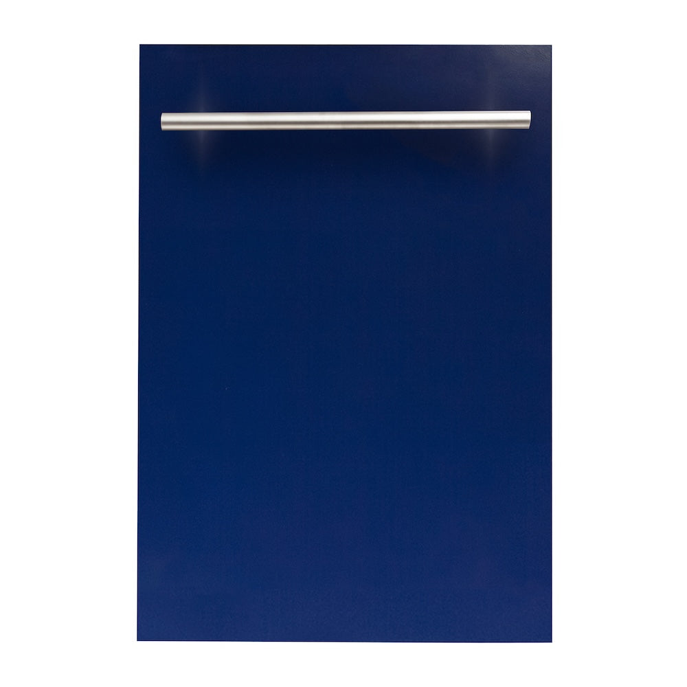 ZLINE 18 in. Dishwasher Panel in Blue Gloss with Modern Handle (DP-BG-H-18)