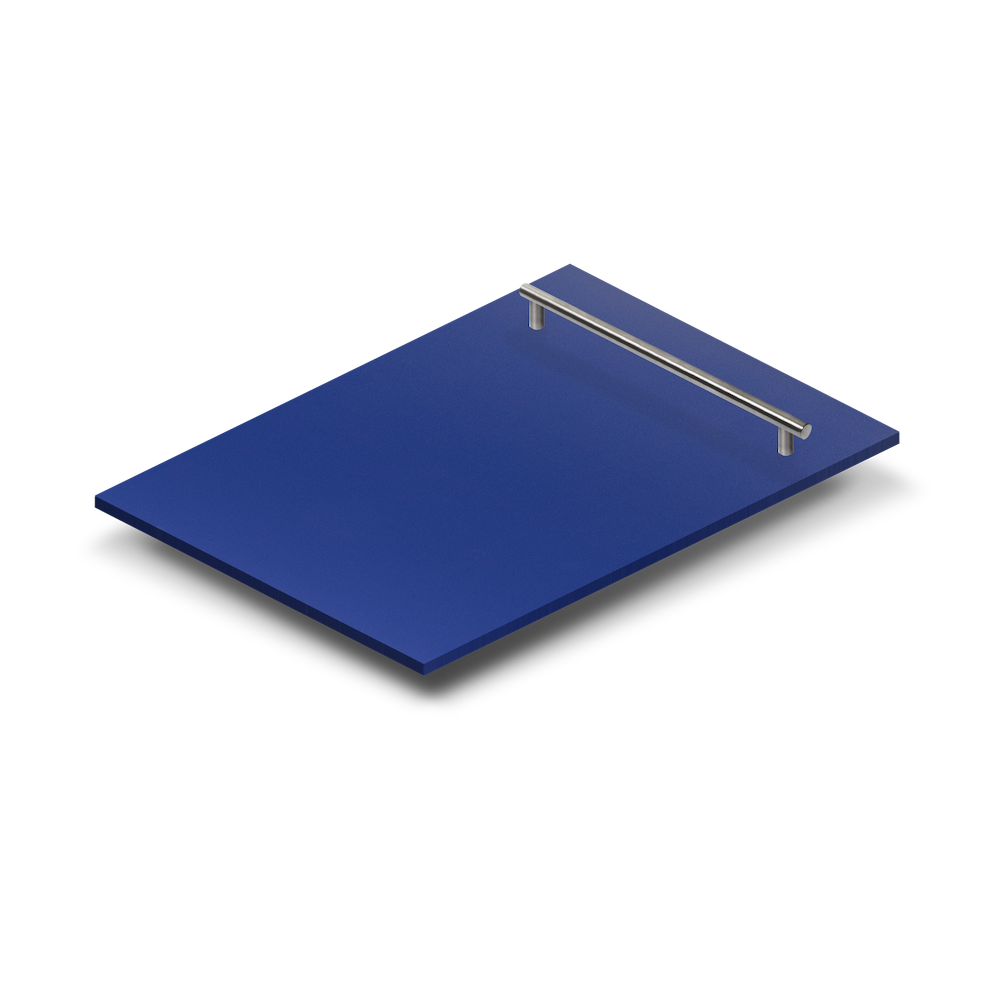 ZLINE 18 in. Dishwasher Panel in Blue Matte with Modern Handle (DP-BM-H-18)