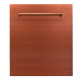 ZLINE 24" Dishwasher Panel in Copper with Traditional Handle (DP-C-H-24)