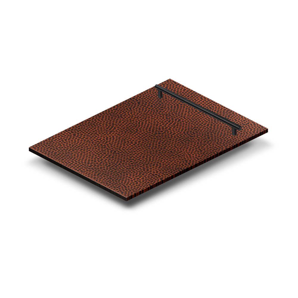 ZLINE 18 in. Dishwasher Panel in Hand-Hammered Copper with Modern Handle (DP-HH-18)