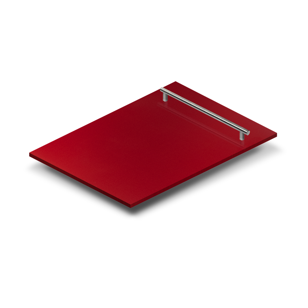 ZLINE 18 in. Dishwasher Panel in Red Gloss with Modern Handle (DP-RG-H-18)