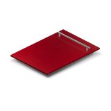 ZLINE 18 in. Dishwasher Panel in Red Gloss with Modern Handle (DP-RG-H-18)