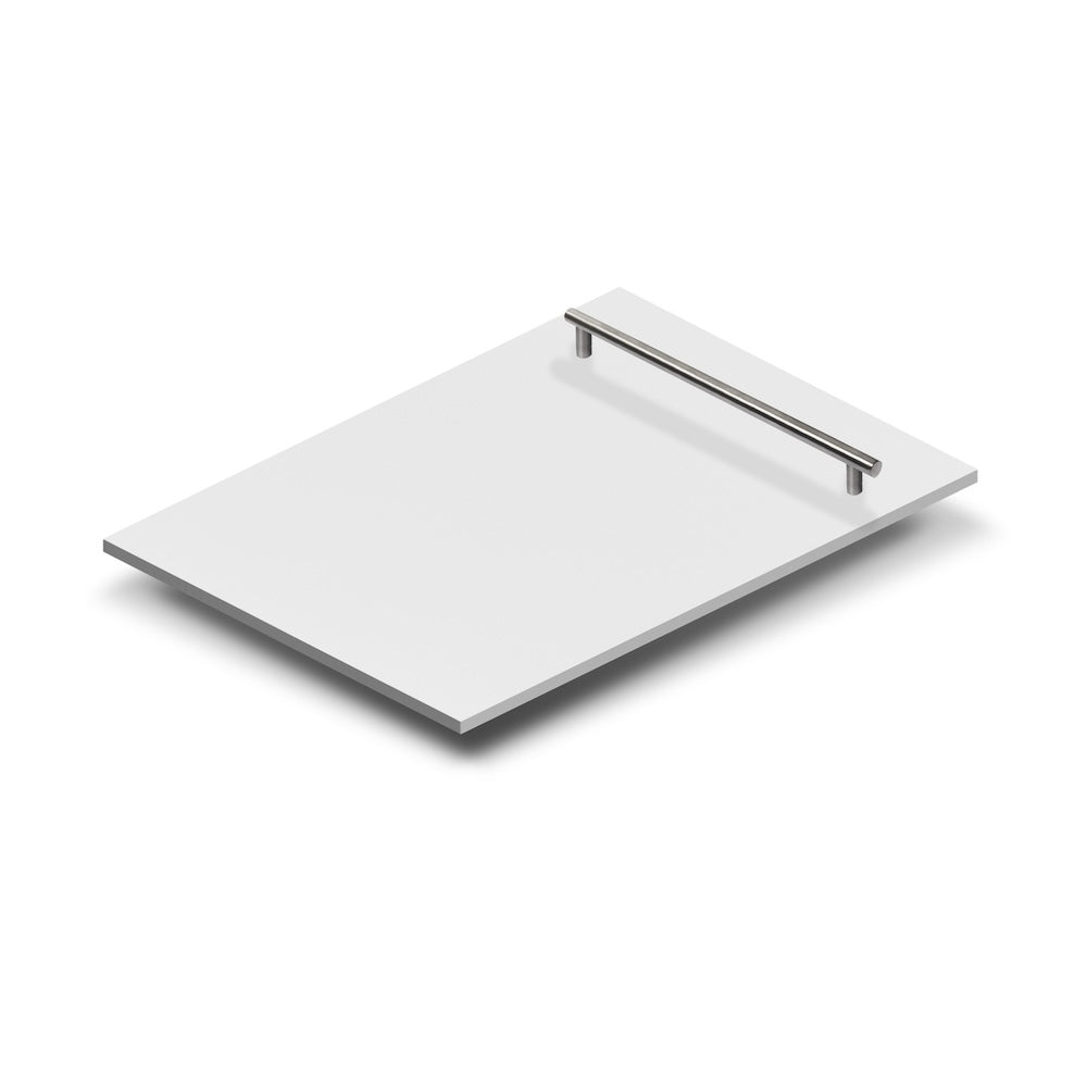 ZLINE 18 in. Dishwasher Panel in White Matte with Modern Handle (DP-WM-H-18)