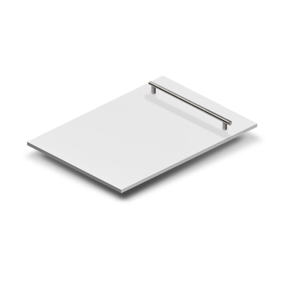 ZLINE 18 in. Dishwasher Panel in White Matte with Modern Handle (DP-WM-H-18)