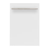 ZLINE 18 in. Dishwasher Panel in White Matte with Modern Handle (DP-WM-H-18)