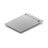 ZLINE Autograph Edition 18 in. Tallac Dishwasher Panel in Satin Stainless Steel Finish with Champagne Bronze Handle (DPVZ-SN-18-CB)