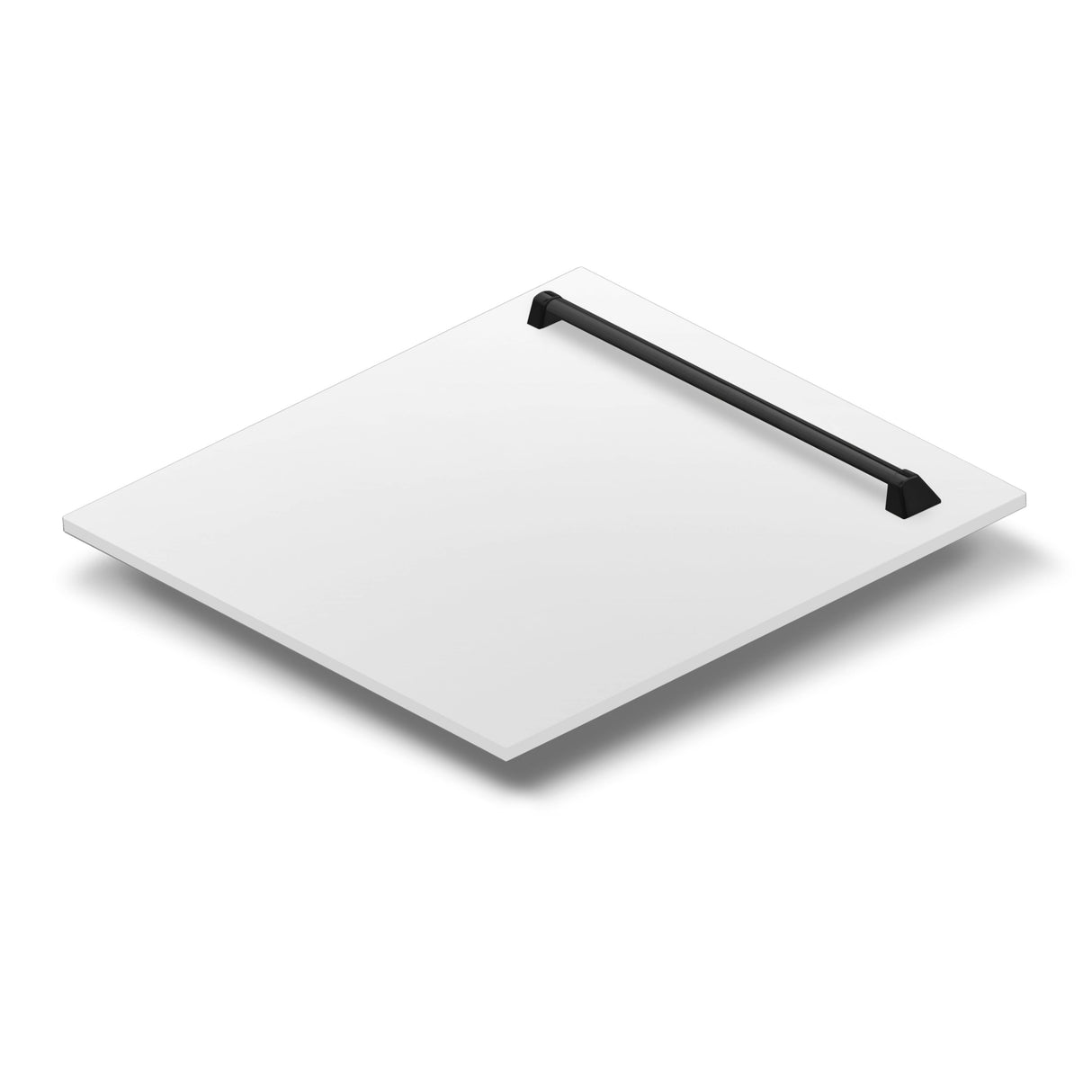 ZLINE Autograph Edition 24" Tallac Dishwasher Panel in White Matte with Matte Black Handle (DPVZ-WM-24-MB)