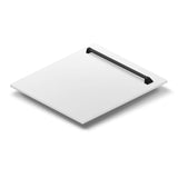 ZLINE Autograph Edition 24" Tallac Dishwasher Panel in White Matte with Matte Black Handle (DPVZ-WM-24-MB)