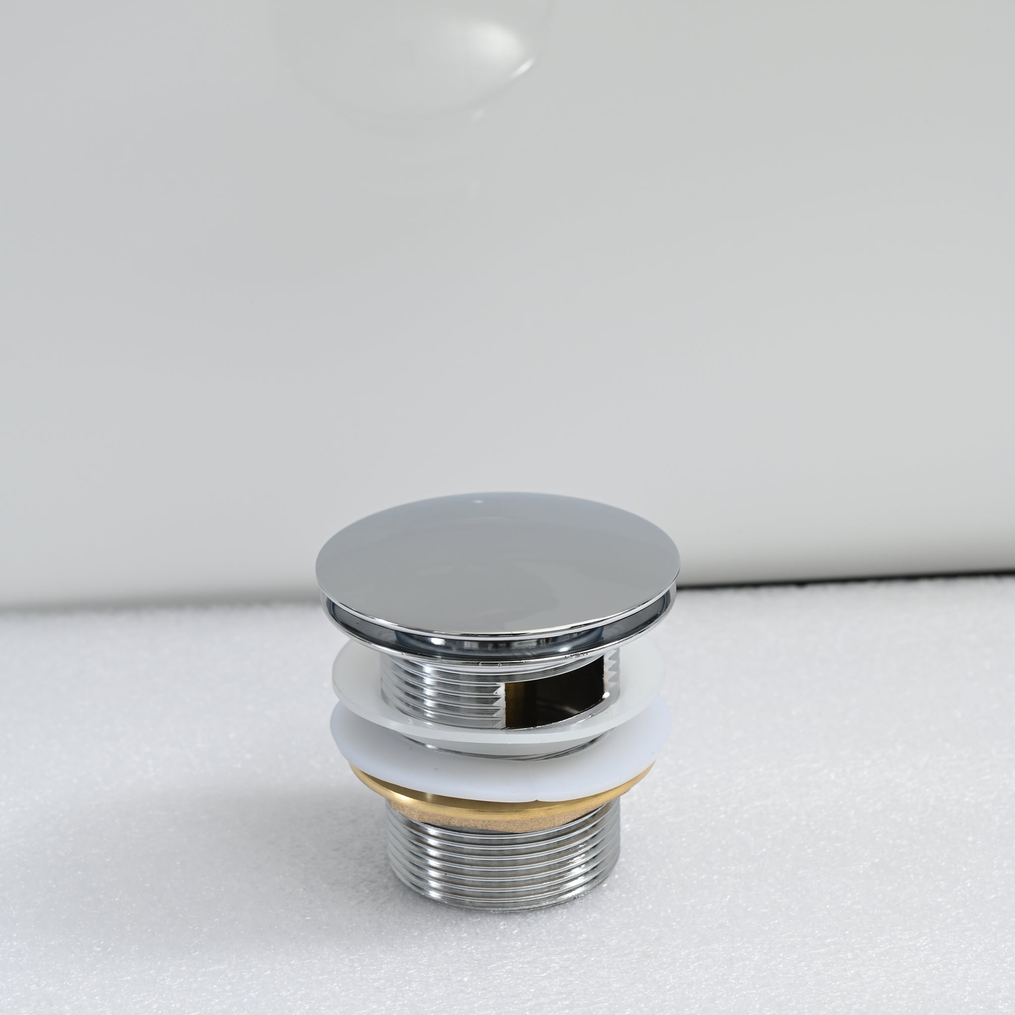 Changeable Overflow + Dome for pop up Drain - Gun Grey
