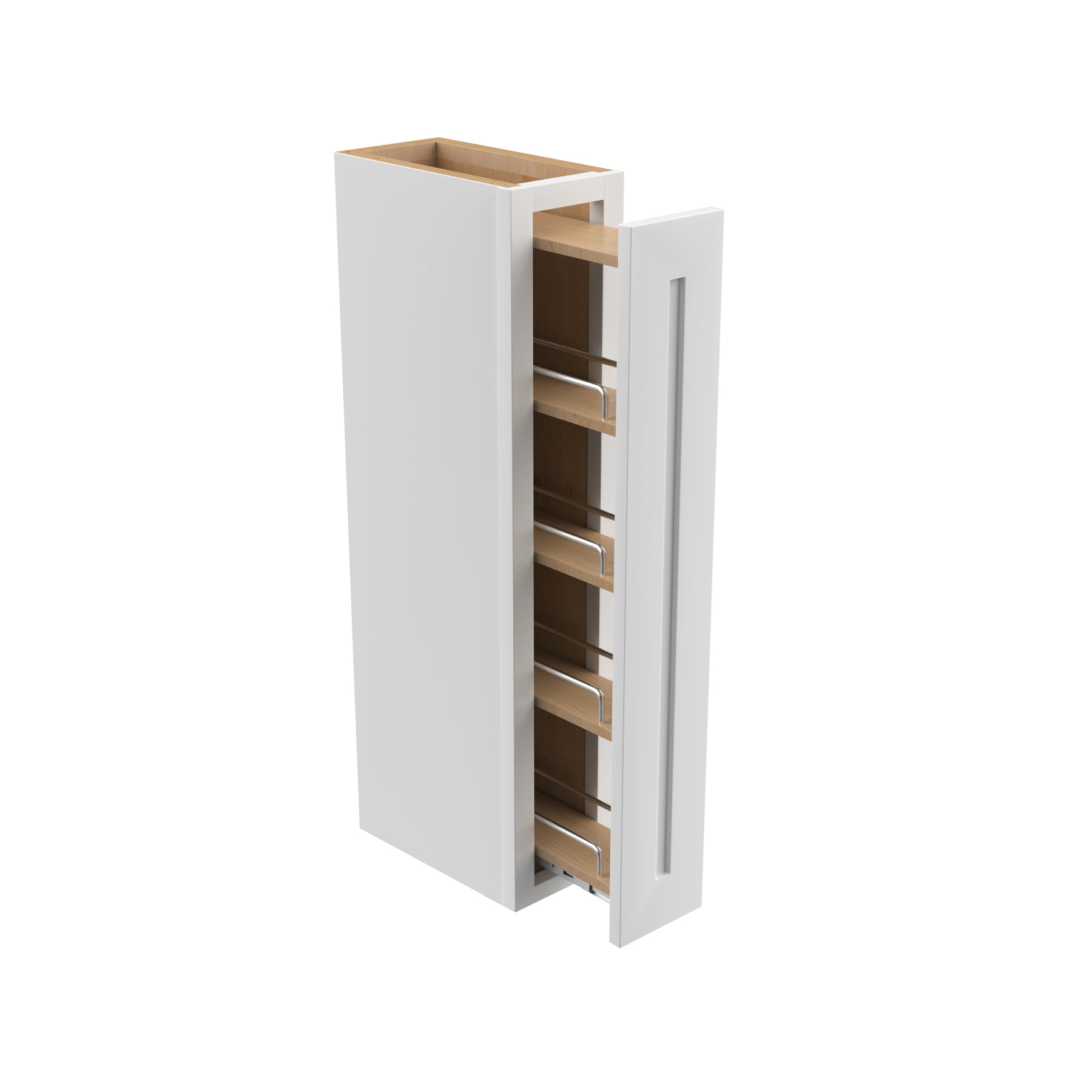 Elegant White - Wall Spice Cabinet | 6"W x 36"H x 12"D